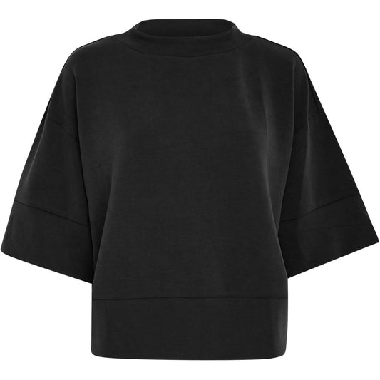 PEPPERCORN DICETTE HALF SLEEVE BLOUSE | BLACK