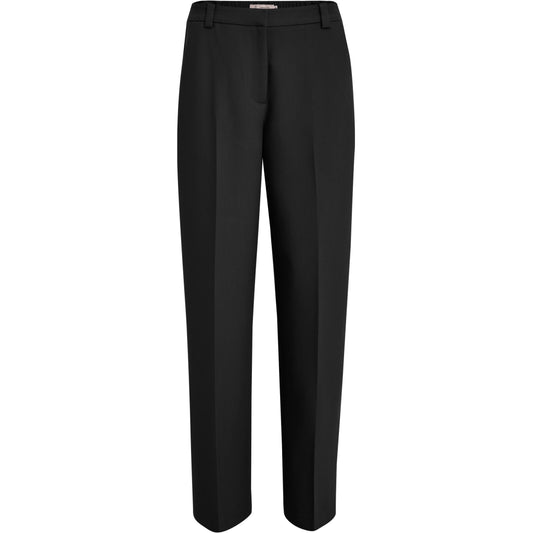 PEPPERCORN DELIA MID WAISTED STRAIGHT PANTS | BLACK