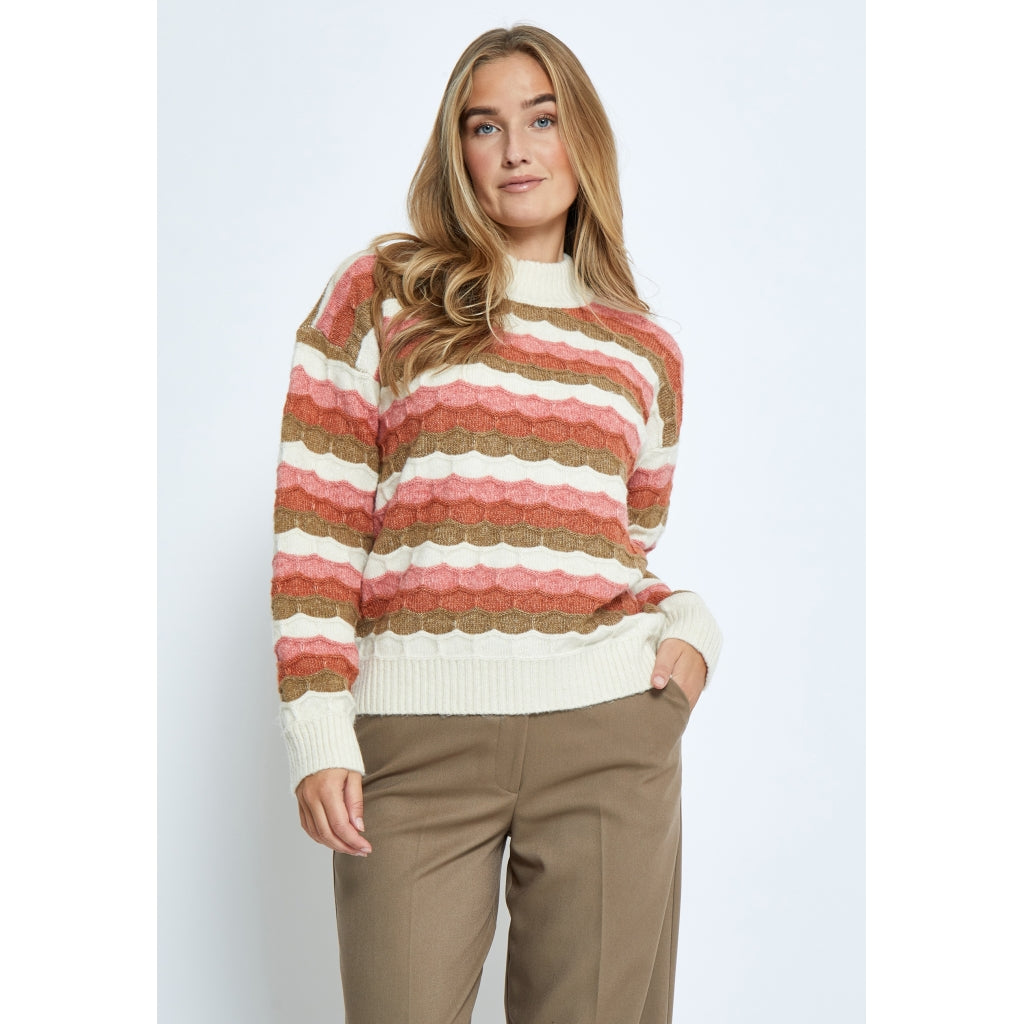 PEPPERCORN COCO MOCK NECK KNIT PULLOVER