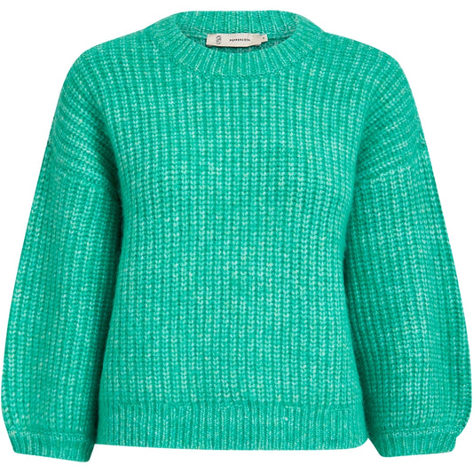 PEPPERCORN CORI 3/4 SLEEVE KNIT PULLOVER | GROEN