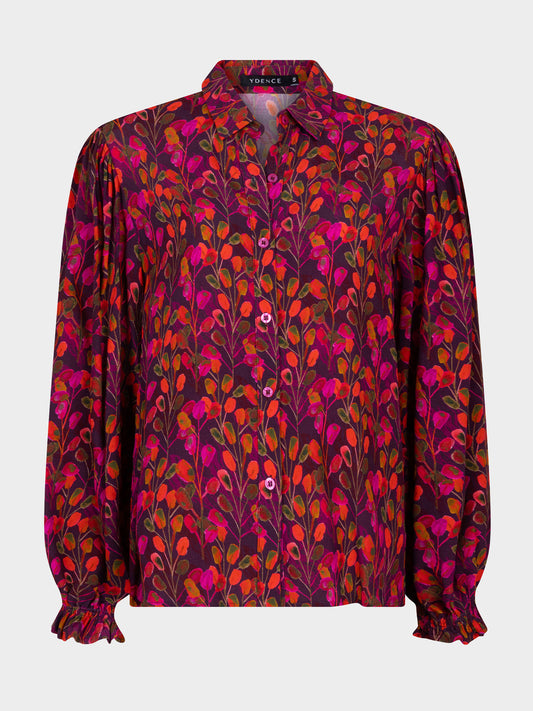 YDENCE BLOUSE ALYSSA | LEAF PRINT