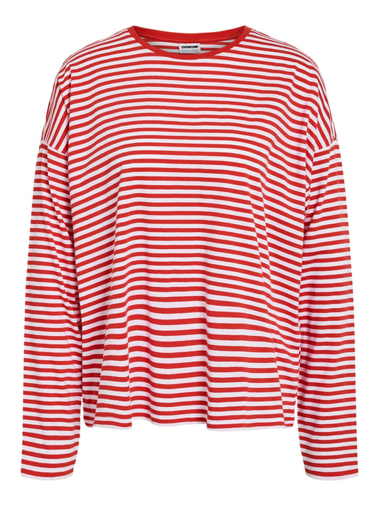 NOISY MAY NATE L/S LOOSE STRIPE TOP PARIS | ROOD