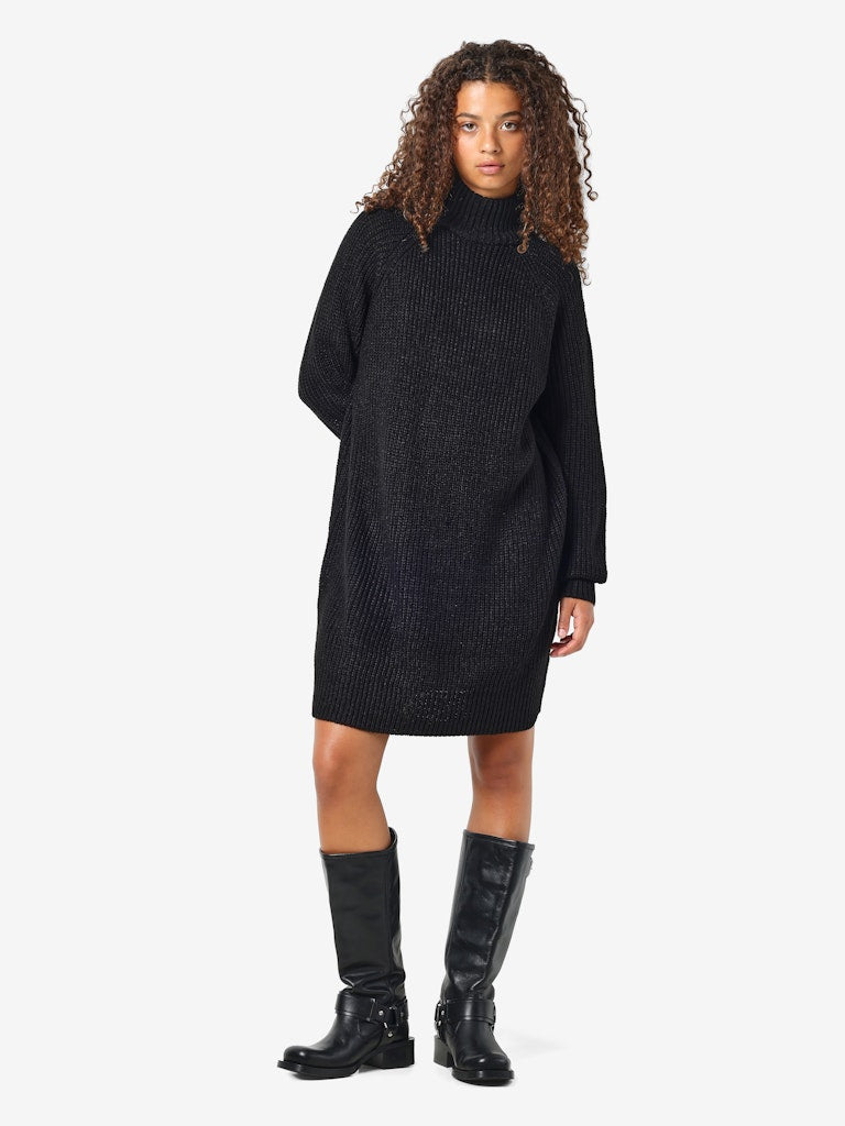 NOISY MAY TIMMY L/S KNIT DRESS | BLACK