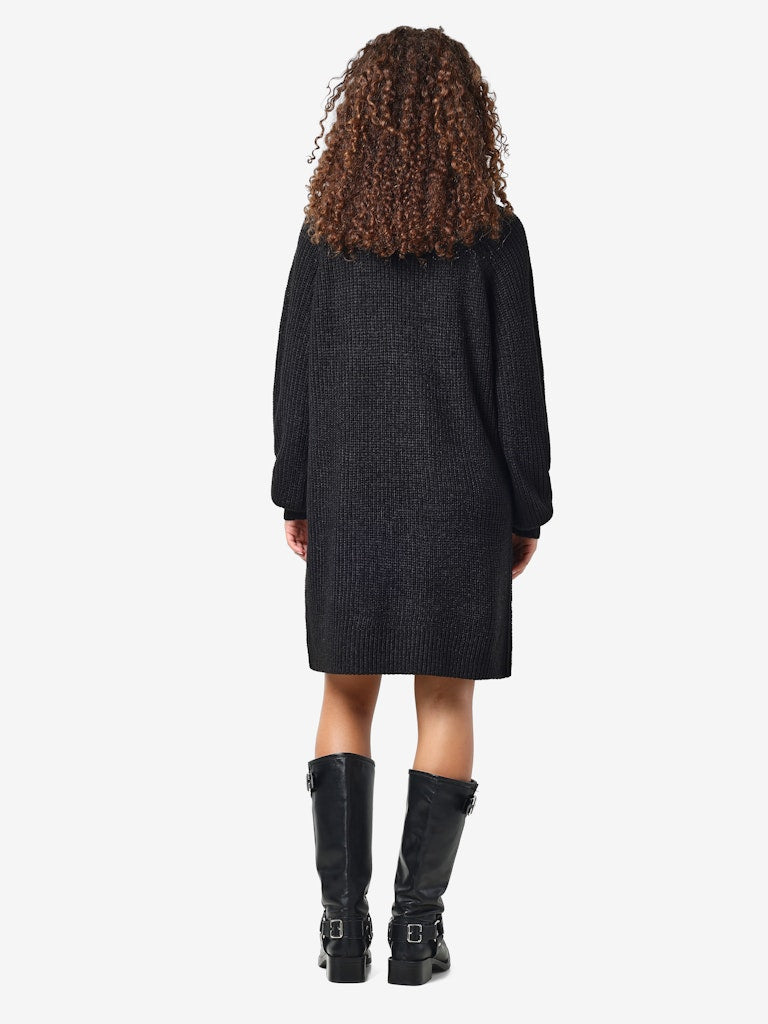 NOISY MAY TIMMY L/S KNIT DRESS | BLACK