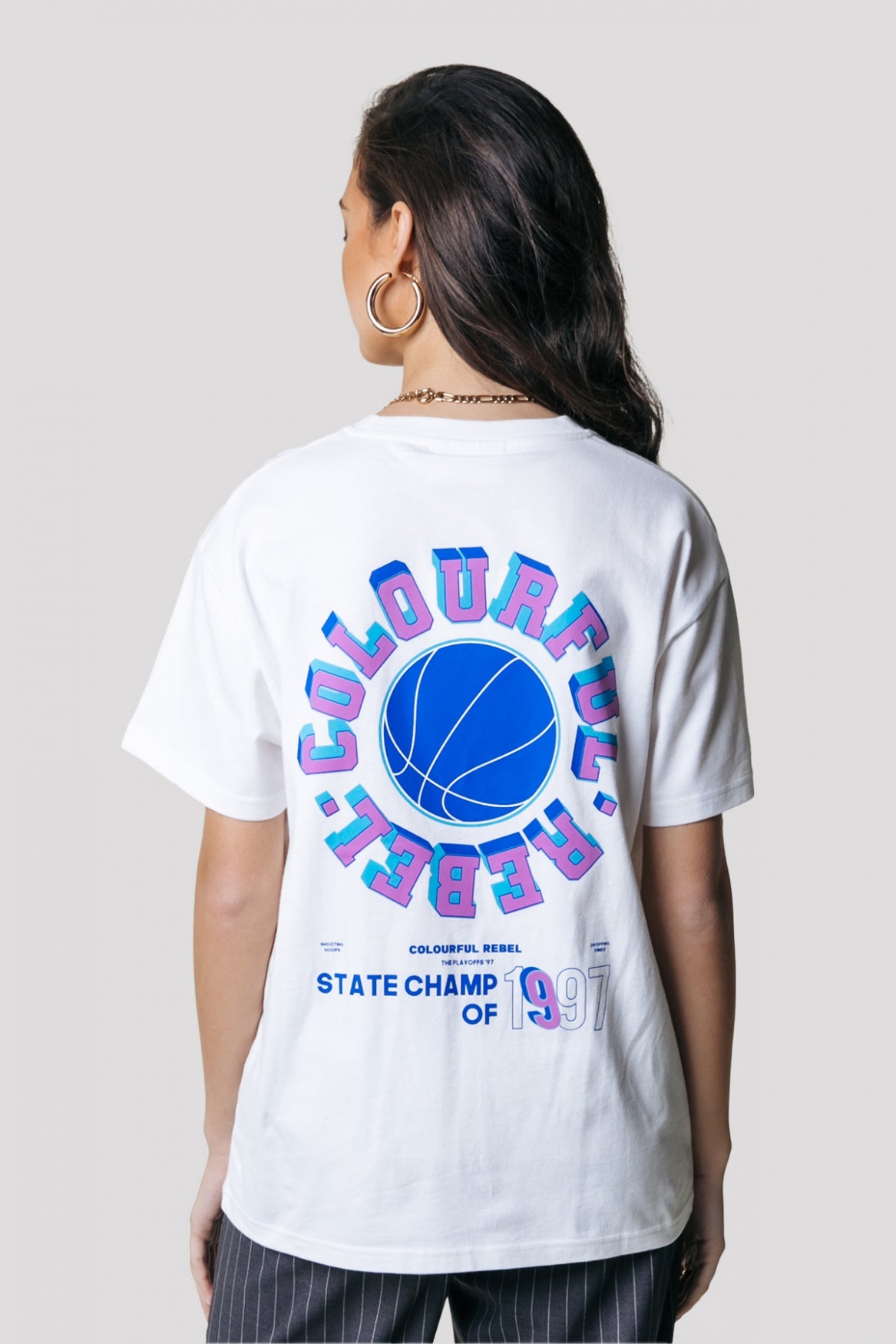 COLOURFUL REBEL STATE CHAMP LOOSE FIT TEE