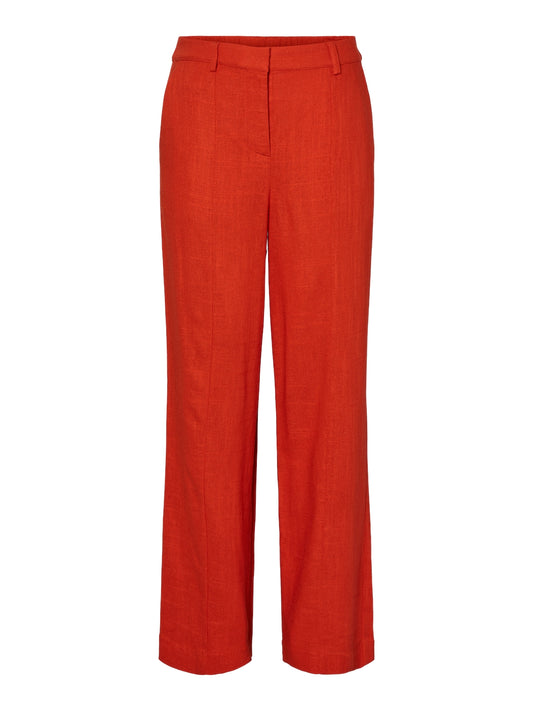 YAS ISMA HW PANT | ORANJE/ROOD