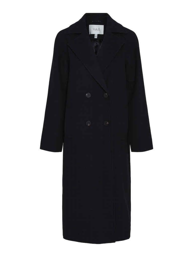 YAS MARGOT LS LONG COAT | ZWART