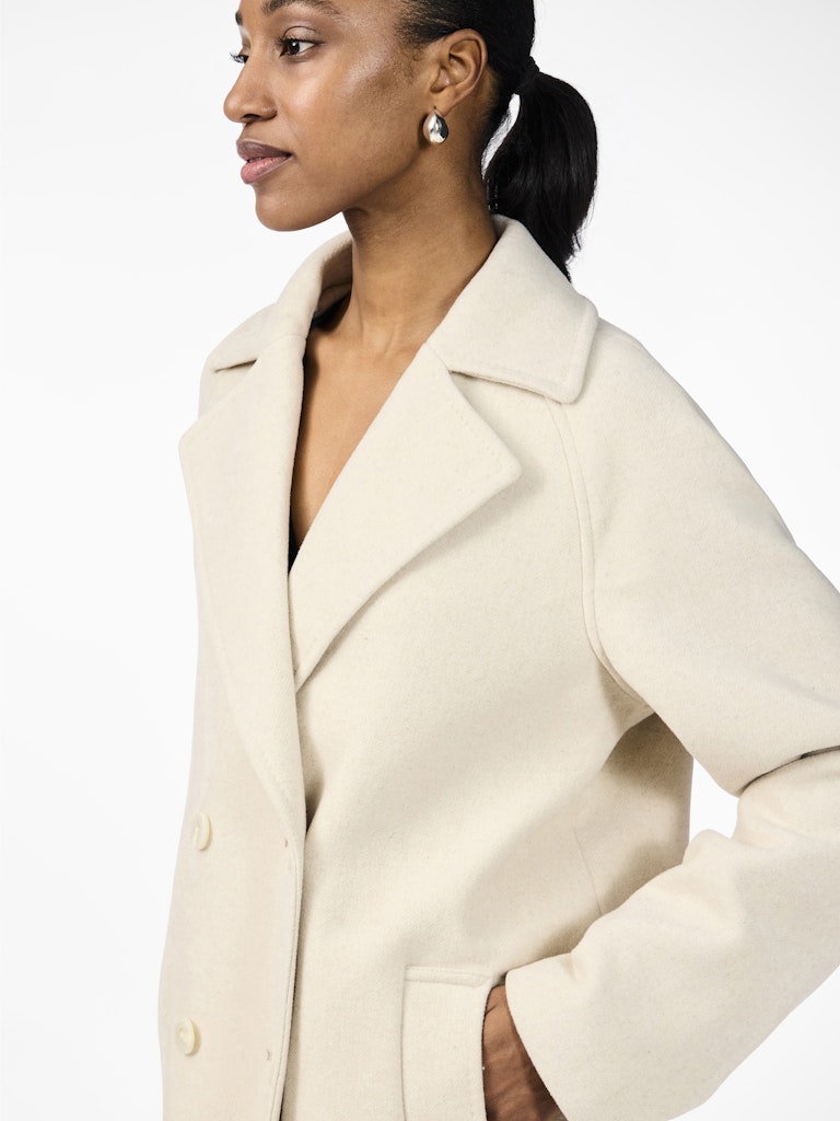 YAS MARGOT LS LONG COAT | BEIGE