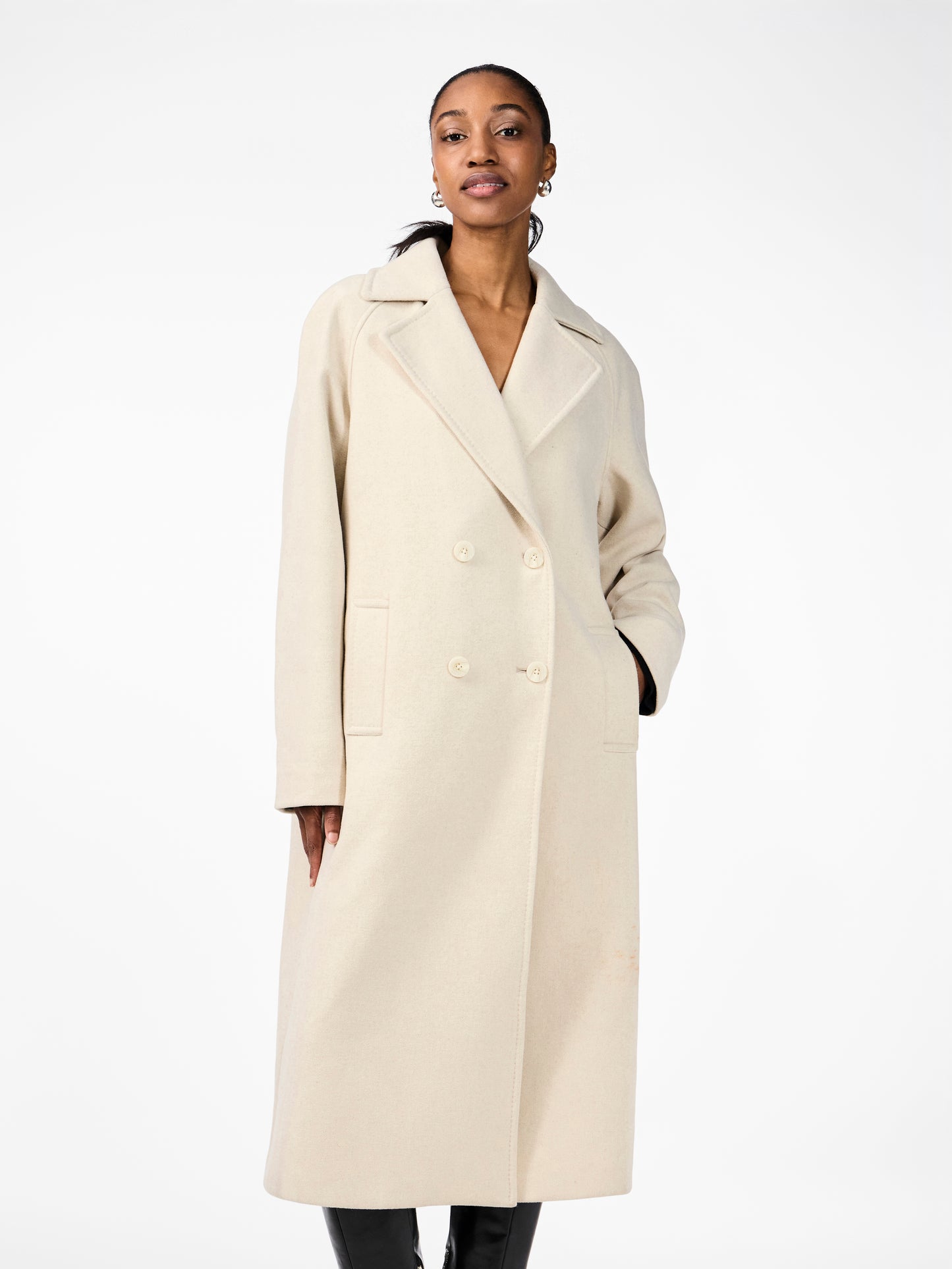 YAS MARGOT LS LONG COAT | BEIGE