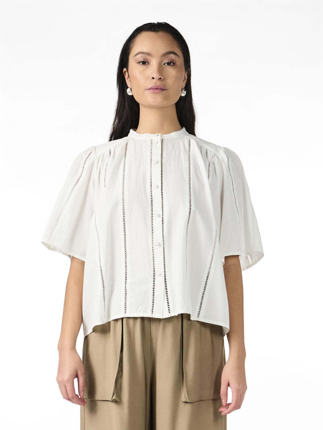 YAS GUNIA 2/4 SHIRT | WHITE