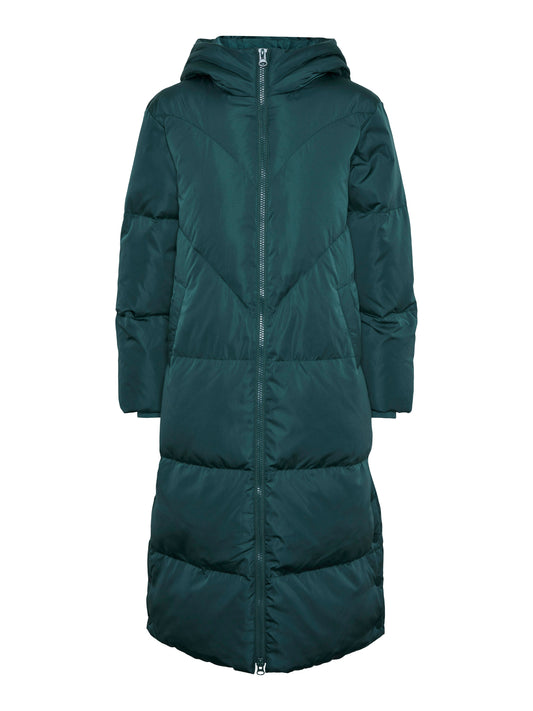 YAS IRIMA LONG DOWN COAT | GROEN