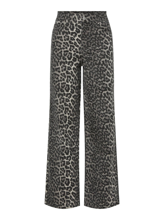 YAS LEONORA HW DENIM JEANS | DARK GREY LEO