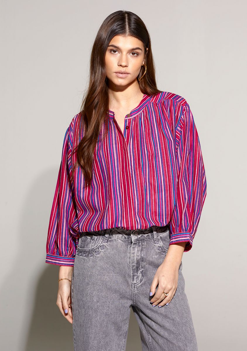 HARPER & YVE FELICE STRIPE BLOUSE