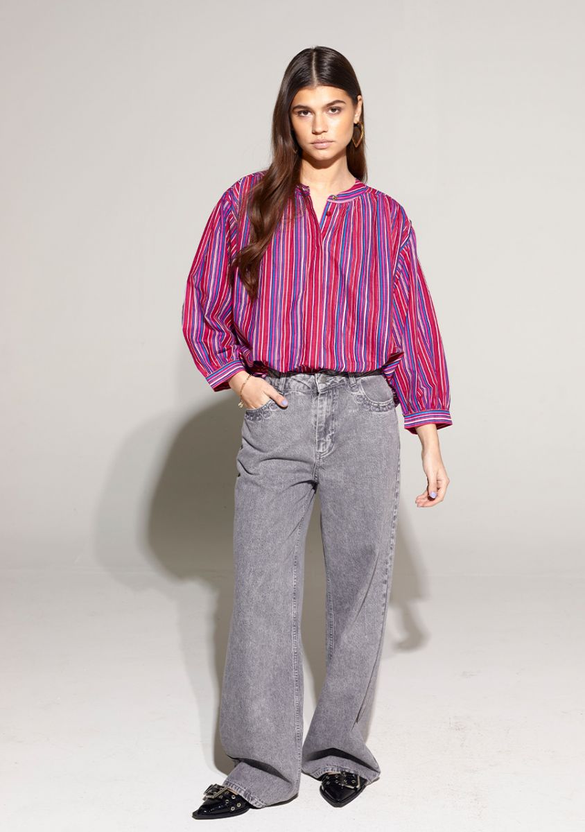 HARPER & YVE FELICE STRIPE BLOUSE