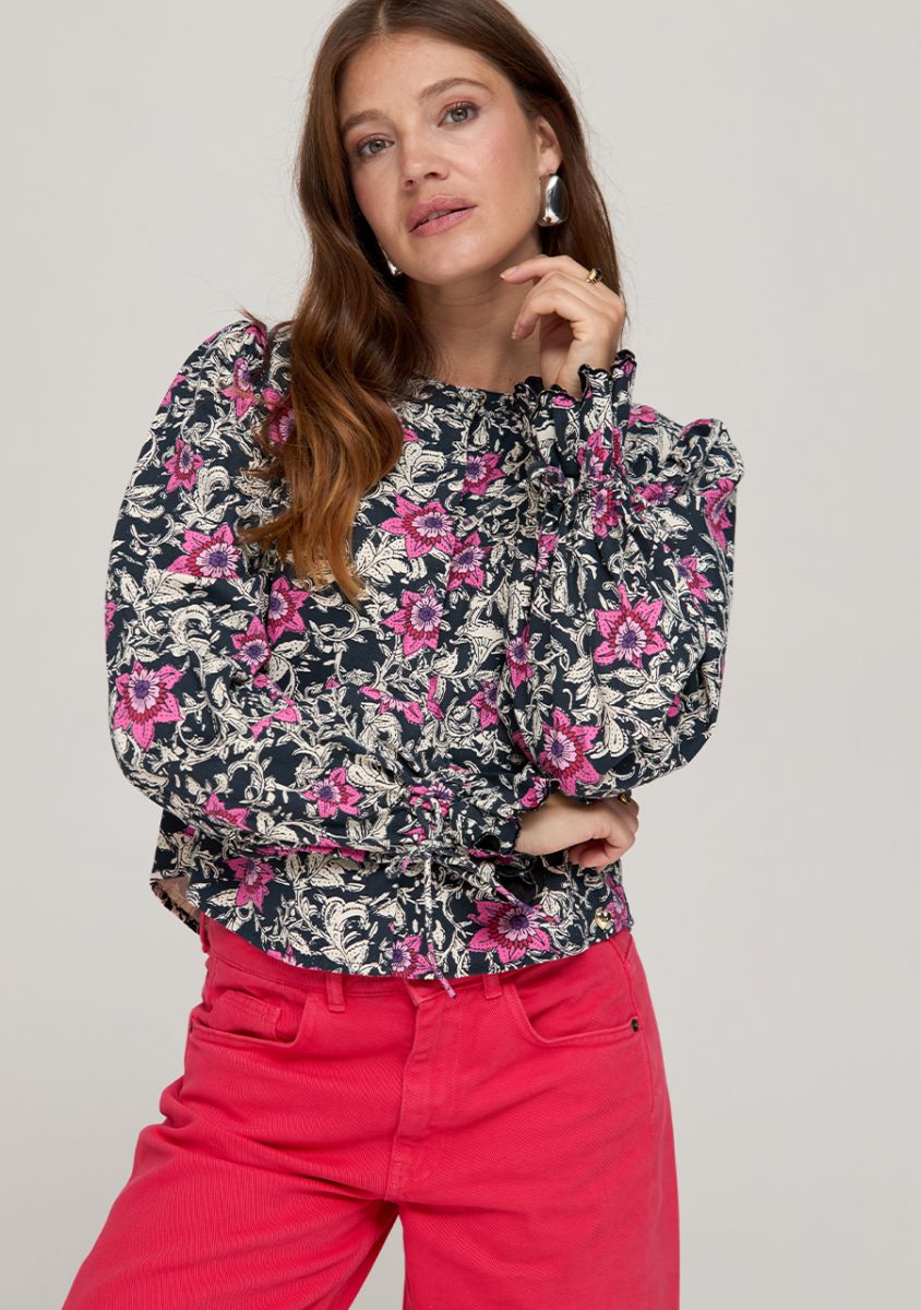 HARPER & YVE BLOUSE LILY | NIGHTTIME ROSES