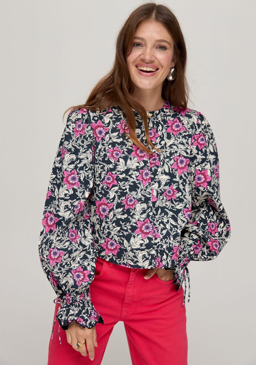 HARPER & YVE BLOUSE LILY | NIGHTTIME ROSES